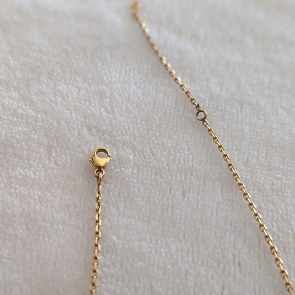 Hermes Gold and Brown Necklace with Modern Pendant - Picture 5 of 5